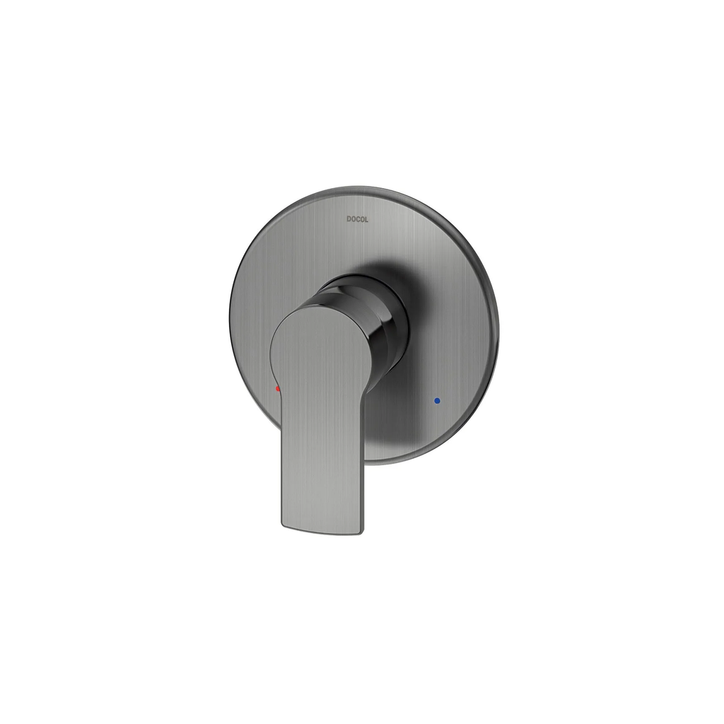 Acabamento monocomando para chuveiro baixa pressão argon grafite escovado Docol  Monocomando Chuveiro Banho 01; Banho 02; Banho Master
