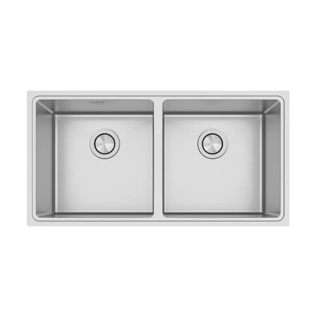 Cuba Quadrum 2C 40 Aço Inox Acabamento Scotch Brite Tramontina Cuba Cozinha