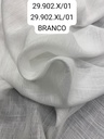 Cortina Blackout Branco 2x 2,40m e Gaze Linho Branco 2x 2,75m - Vão 2,40 Largura x 2,45 Altura