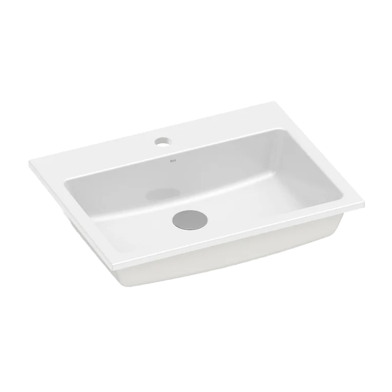 Cuba de sobrepor PQ55 Óptica Roca Cuba Banho 01; Banho 02 Padrão Construtora