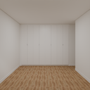 Armário Quarto Casal 8 Portas de Giro Branco Tx (Sudoeste / Vale do Sereno – Apt 02 03 07 08)