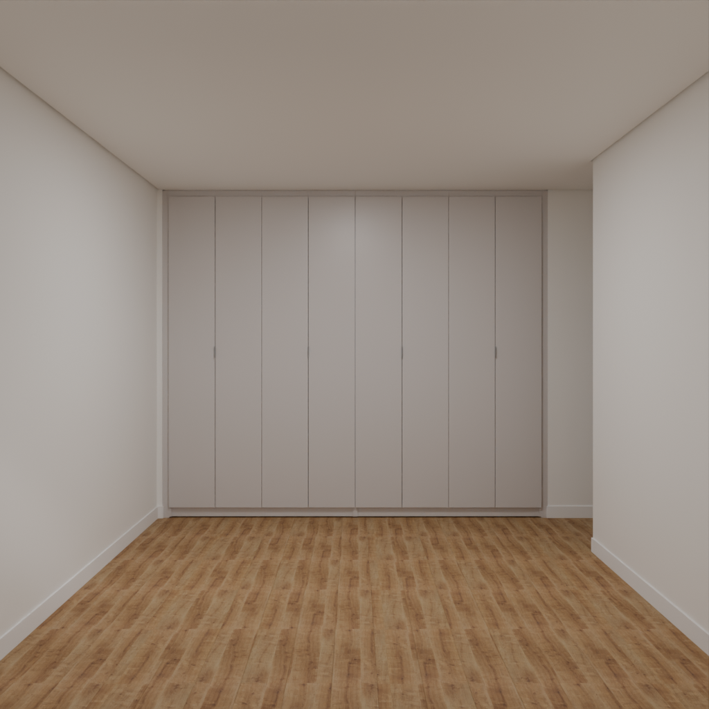 Armário Quarto Casal 8 Portas de Giro Cinza Cobalto (Sudoeste / Vale do Sereno – Apt 02 03 07 08)