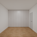 Armário Quarto Solteiro 8 Portas de Giro Cinza Cobalto (Sudoeste / Vale do Sereno – Apt 02 03 07 08)