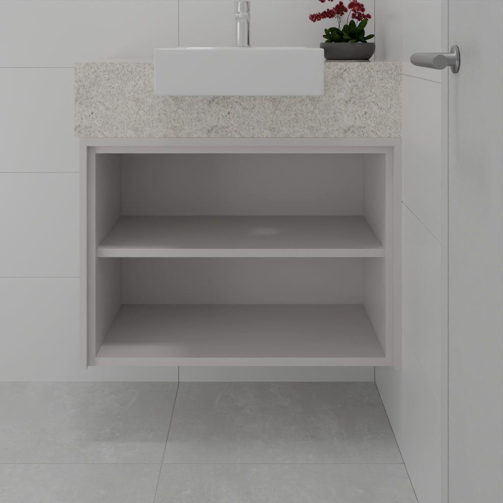 Armário Banheiro Social Nicho Cinza Cobalto (Sudoeste / Vale do Sereno – Apt 02 03 07 08)