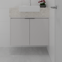 Armário de Banheiro Social Porta de Giro Cinza Cobalto (Sudoeste / Vale do Sereno – Apt 02 03 07 08)