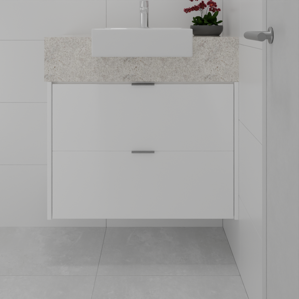 Armário Banheiro Social Gaveteiro Branco Tx (Sudoeste / Vale do Sereno – Apt 02 03 07 08)