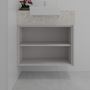 Armário Banheiro Suite Nicho Cinza Cobalto (Sudoeste / Vale do Sereno – Apt 02 03 07 08)