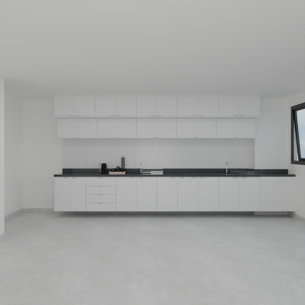 Armário Cozinha inferior e Superior Branco Tx (Sudoeste / Vale do Sereno – Apt 02 03 07 08)