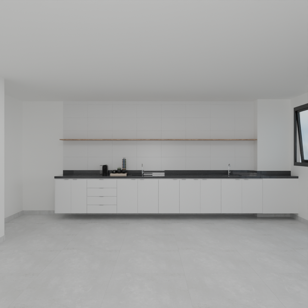 Armário Cozinha Inferior Branco Tx (Sudoeste / Vale do Sereno – Apt 02 03 07 08)
