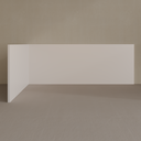 Cabeceira Personalizada Solteiro MDF 190+260 cm x 99 cm (LxA) Cinza Cobalto (Sudoeste / Bias Fortes - Apt 07 11)