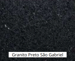 Bancada de Granito Preto São Gabriel - Cuba Gourmet
