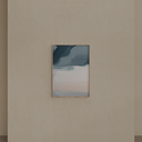 Quadro Decorativo Abstrato Céu Abrindo Caixa Crua sem Vidro 70x50cm