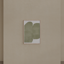 Quadro Decorativo Abstrato Maré Interna Caixa Crua sem Vidro 70x50cm