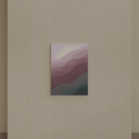 Quadro Sem Moldura Poster Pôr do Sol Lilás Caixa Crua sem Vidro 70x50cm