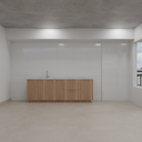 Armário Cozinha Inferior de Giro Freijó; Puxador Slim Prata Cozinha Tipo 1 Tipo 5