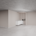 Armário Cozinha Inferior Branco Tx com Nicho para Lava e Seca (Sudoeste / Bias Fortes - Apt 09)