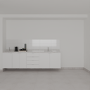 Armário Cozinha Inferior Branco Tx (Sudoeste / Bias Fortes - Apt 07 11) (CxB)