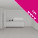 Armário Cozinha Inferior sem Nicho para Lava e Seca Branco Tx (Sudoeste / Bias Fortes - Apt 07 11) (CxB)