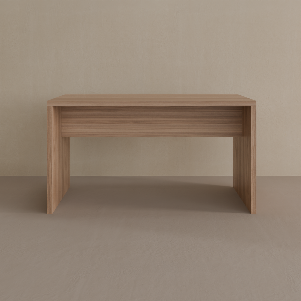 Mesa Escritório 140 x 40cm Louro Freijó