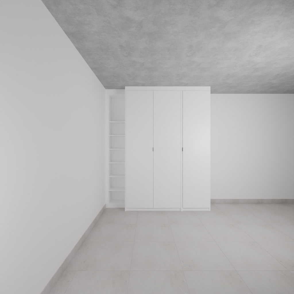 Armário Quarto 3 Portas de Giro Branco Tx (Sudoeste / Bias Fortes - Apt 09)