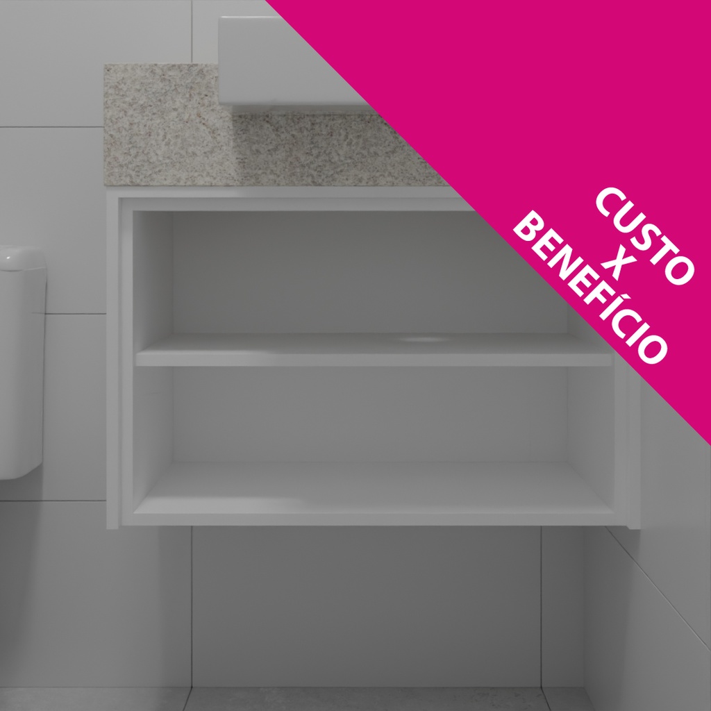 Armário de Banheiro Nicho Branco Tx (Sudoeste / Vale do Sereno – Apt 01 04 05 06 09 10) (CxB)