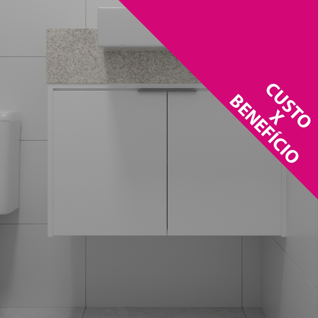 Armário Banheiro Porta de Giro Branco Tx (Sudoeste / Vale do Sereno – Apt 01 04 05 06 09 10) (CxB)