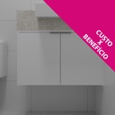 Armário Banheiro Porta de Giro Branco Tx (Sudoeste / Vale do Sereno – Apt 01 04 05 06 09 10) (CxB)