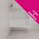 Armário Banheiro Social Nicho Branco Tx (Sudoeste / Bias Fortes - Apt 03 04) (CxB)
