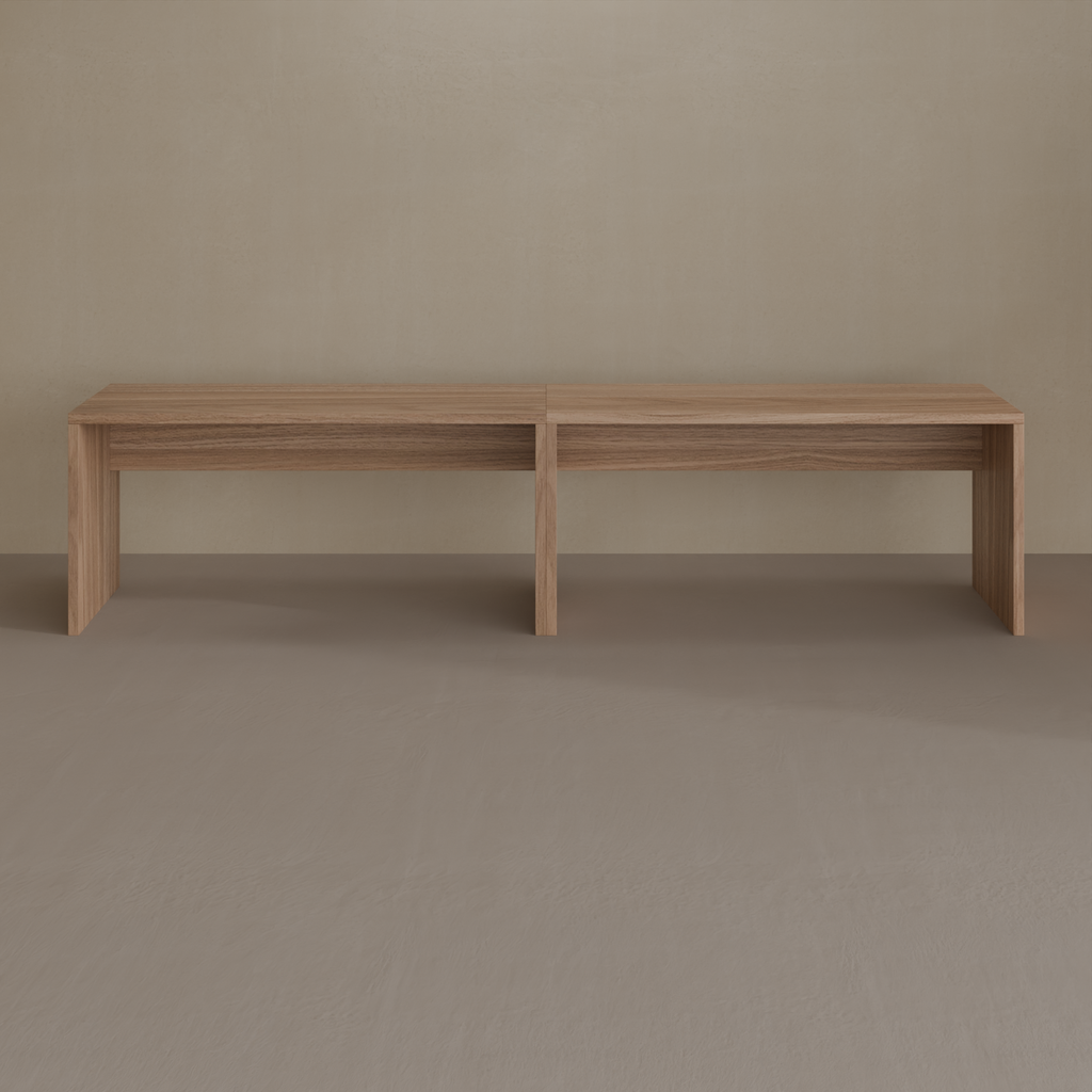 Escrivaninha Suite 325 cm x 50 cm Louro Freijó (Sudoeste / Vale do Sereno – Apt 02 03 07 08)