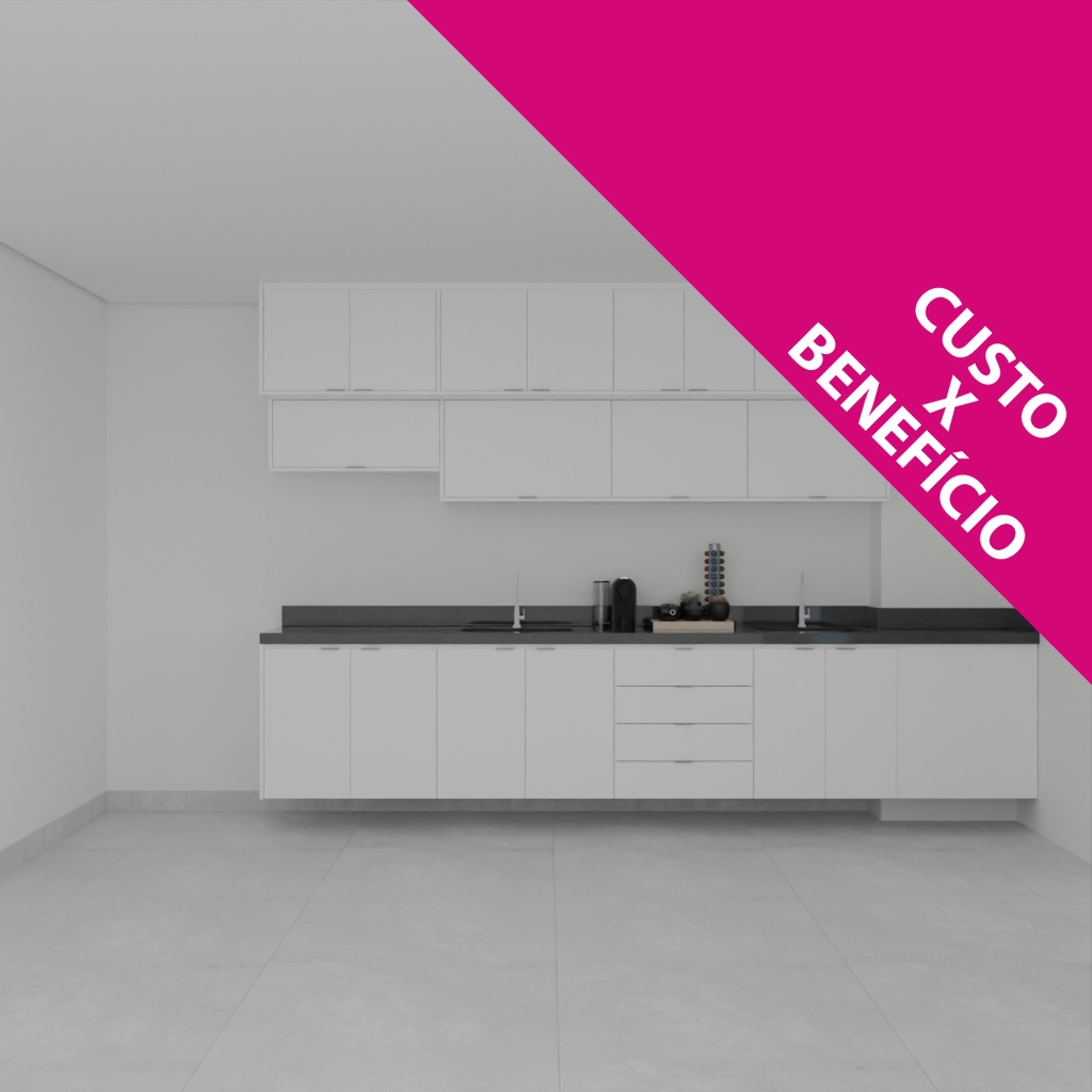 Armário Cozinha Branco Tx (Sudoeste / Vale do Sereno – Apt 01 04 05 06 09 10) (CxB)