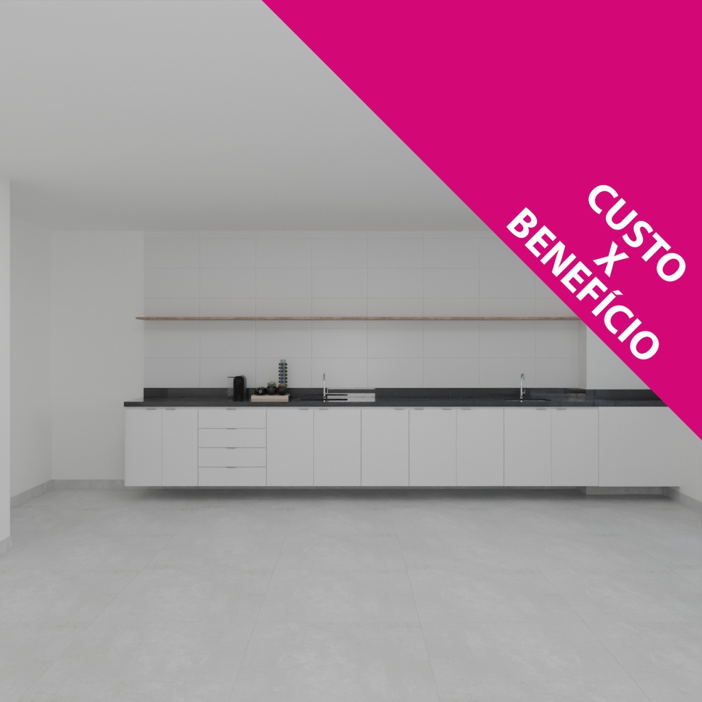 Armário Cozinha Inferior Branco Tx (Sudoeste / Vale do Sereno – Apt 02 03 07 08) (CxB)