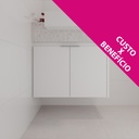 Armário de Banheiro Porta de Giro Branco Tx (Sudoeste / Bias Fortes - Apt 07 11) (CxB)