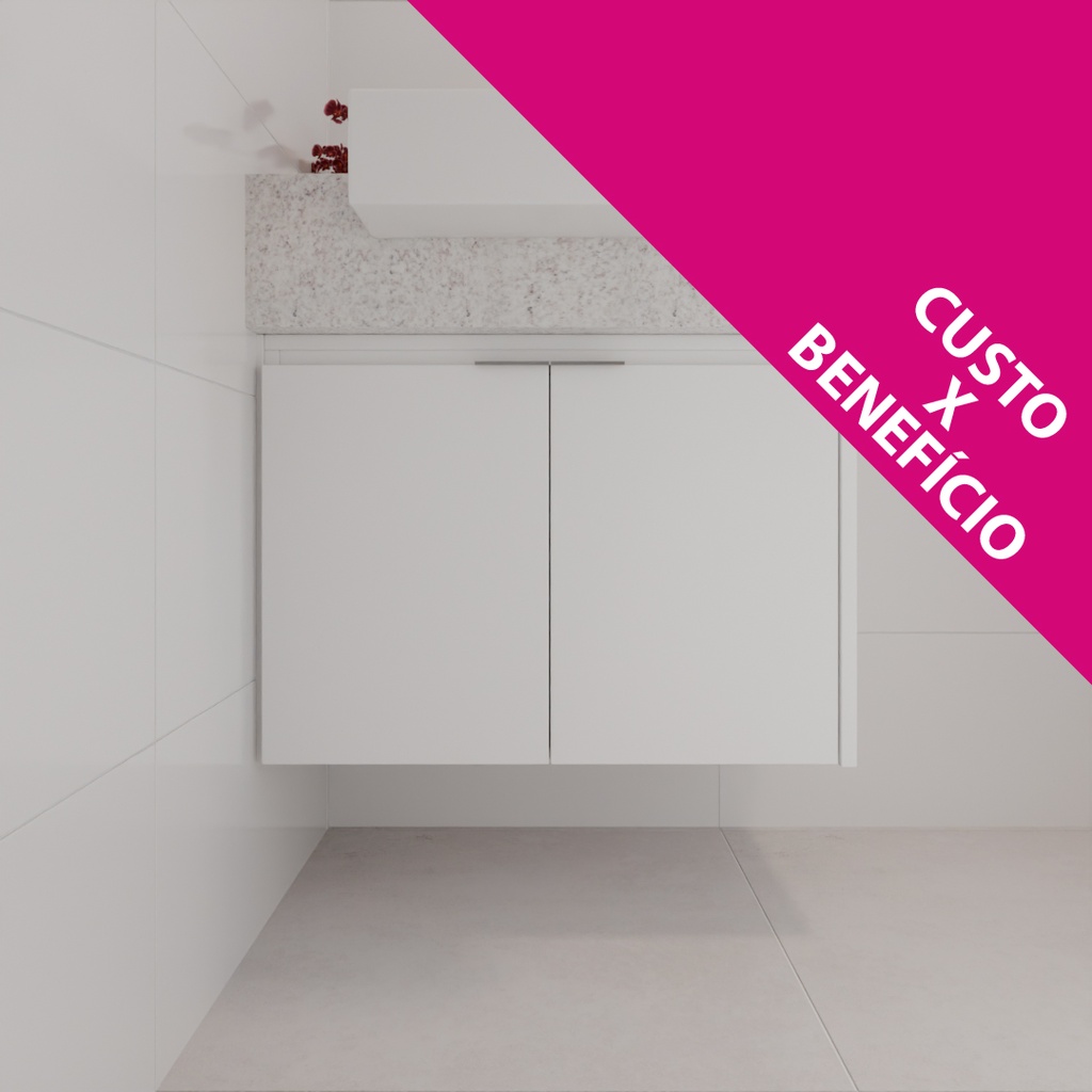 Armário de Banheiro Porta de Giro Branco Tx (Sudoeste / Bias Fortes - Apt 01 02 05 06) (CxB)