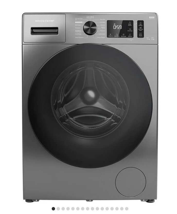 Lava e Seca Brastemp 11 kg | 6 kg Titanium com Smart Sensor by AI - BNO11AS