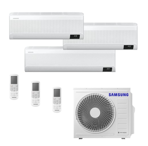 Condicionador de Ar Samsung Multisplit Quente/Frio (2x9.000 BTUs + 1x18.000 BTUs + Condensadora 24.000 BTUs) Instalados