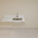 Bancada Quartzo Branco 1,20m com cuba Gourmet Cozinha