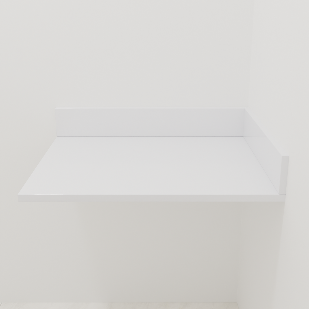 Bancada Quartzo Branco 0,65m Banheiro