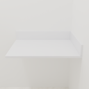 Bancada Quartzo Branco 0,65m Banheiro