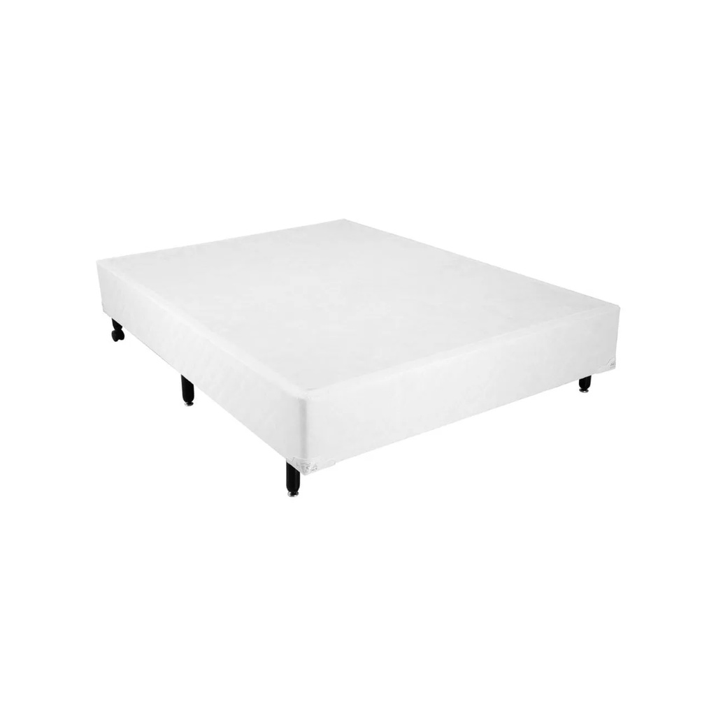 Cama box casal - Corino branco