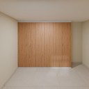 Armário Quarto 2,60m com 6 portas de giro - Branco Tx e Freijó com puxador slim