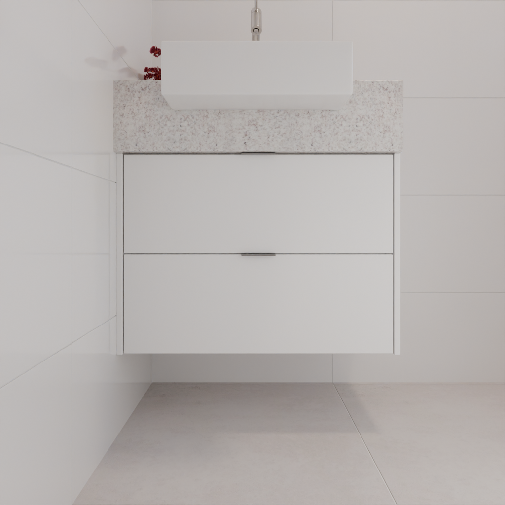 Armário de Banheiro Suite Gaveteiro Branco Tx (Sudoeste / Bias Fortes - Apt 03 04) (CxB)