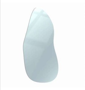 Espelho Multiuso Lapidado Pendurador 110x63cm Orgânico EM1O6LP2493