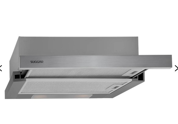 Depurador Exaustor Suggar Slim De Embutir com expansor 60 Cm DE62IX Inox