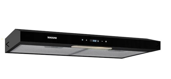 Depurador de ar Parede Slim Touch 60 Cm Preto Suggar DTH62PT com Filtro Lavável 127 V