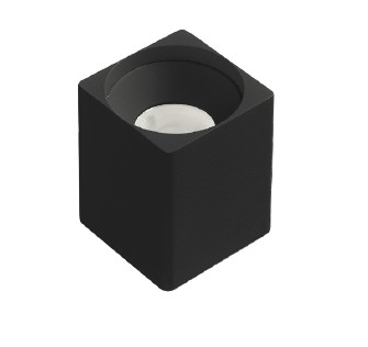 Spot de Trilho LED Infinity Athos Quadrado IRC 90 3000K 8W 48V 7,5x5,5x5,5cm Alumínio Preto - PIX Iluminação 3.650.7630