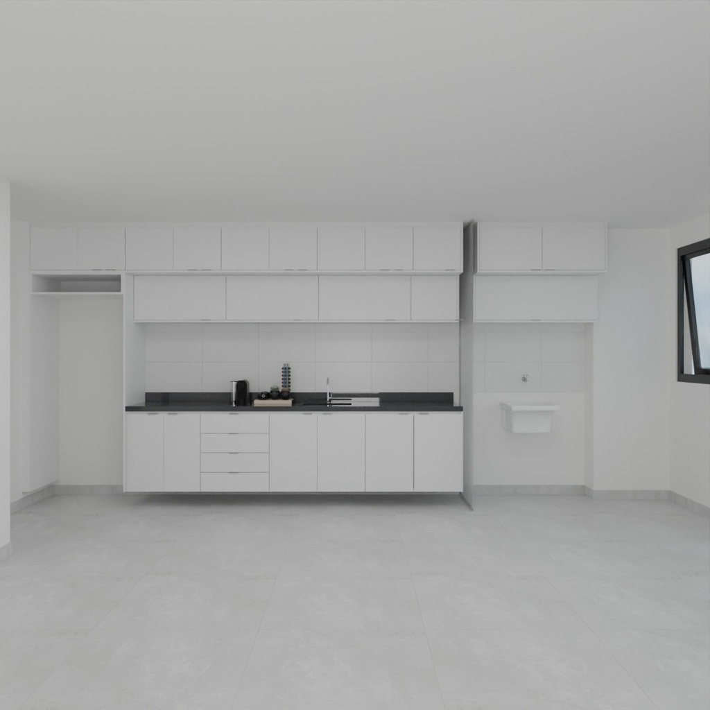 Armário Cozinha Completo Branco TX (Sudoeste / Vale do Sereno – Apt 02 03 07 08) (CxB) Durval VS 1108