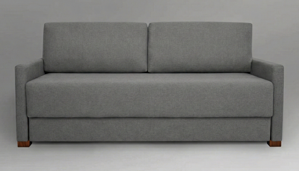 Sofá-Cama Caique 2 Lugares 2,0m Tecido Cinza Claro 1366 (Sudoeste)