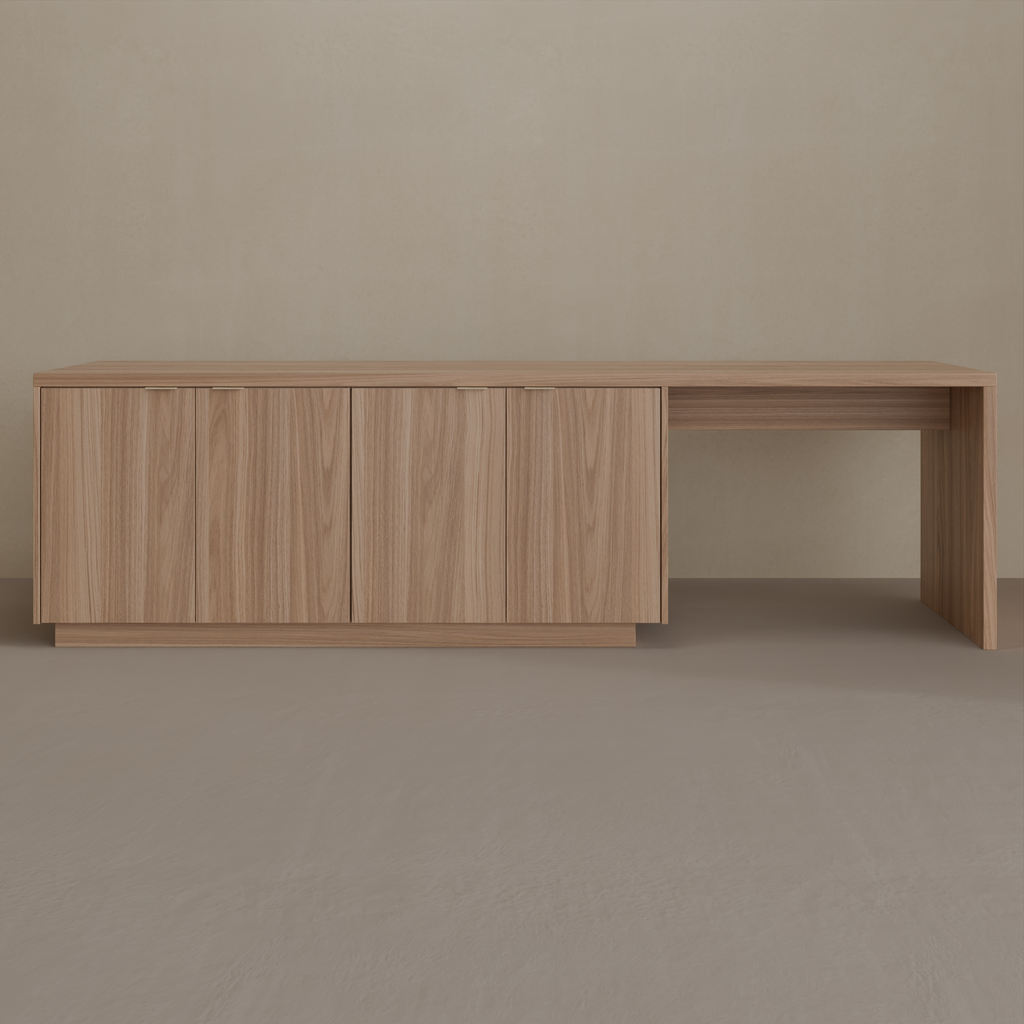 Rack 5 portas Louro Freijó 2,30 L x 0,40 P x 0,60 A (Sudoeste)