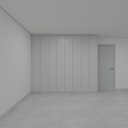 Armário Quarto 4 Portas de Giro Cinza Cobalto (Sudoeste / Vale do Sereno – Apt 1610)