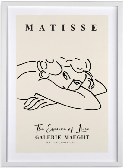 Quadro Decorativo Matisse The Essence of Line 50 x 70